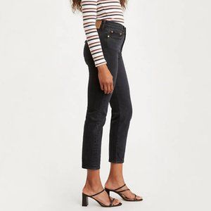 Levi's Wedgie Straight Jeans Wild Bunch Black 26